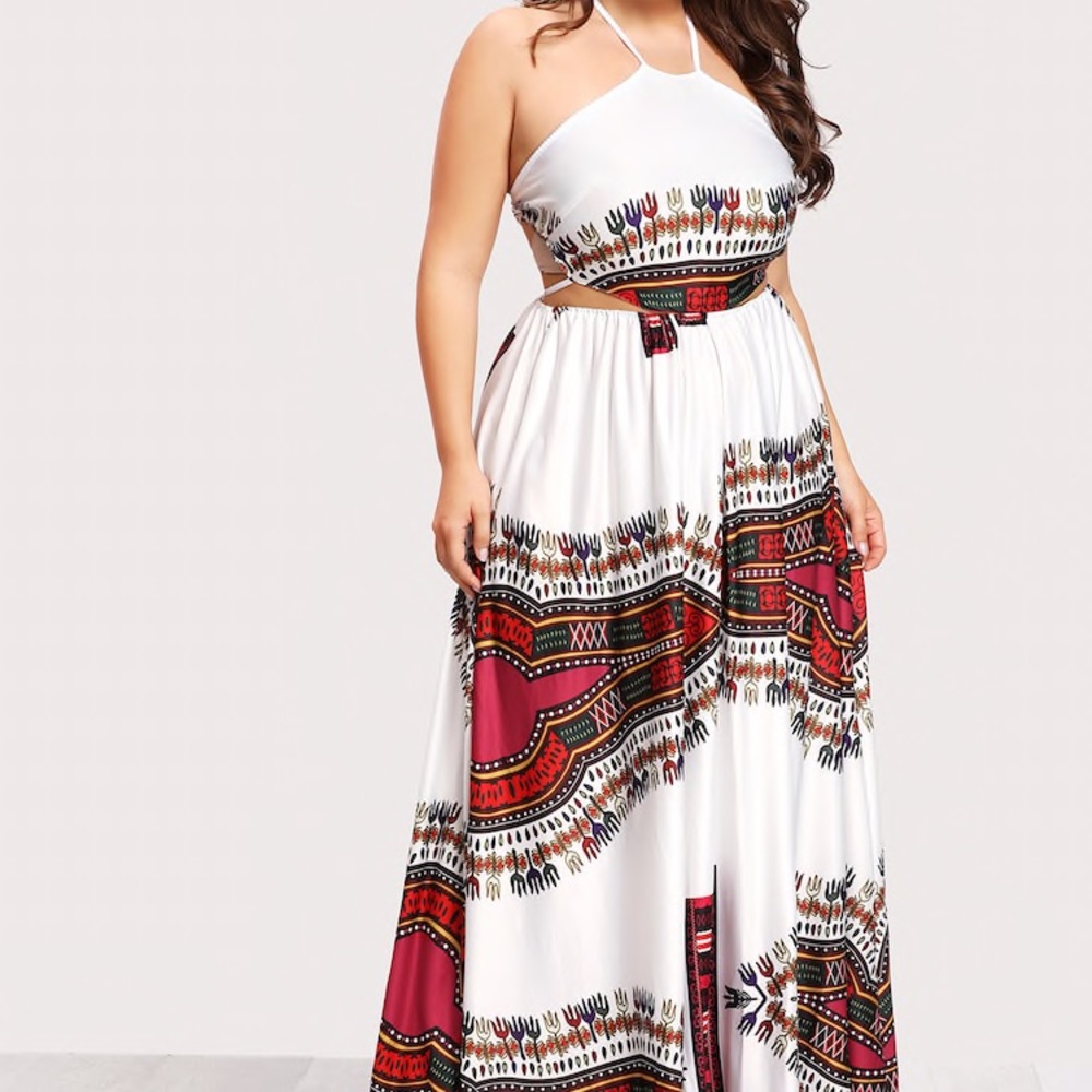 Open back maxi dress!